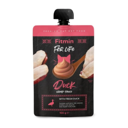 Fitmin For Life Cream sauce kremowa saszetka z kaczką dla kotów 100 g